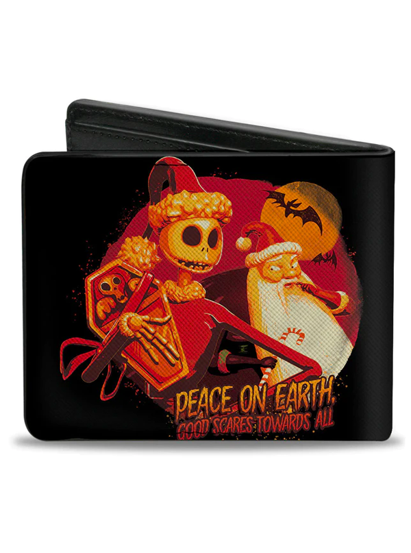 The Nightmare Before Christmas Jack Skellington and Sandy Claws Bi-Fold Wallet