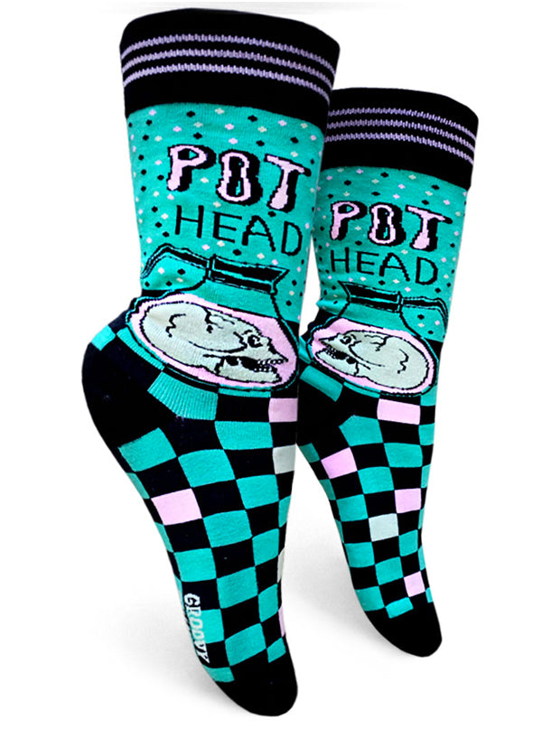 Women&#39;s Pot Head Crew Socks