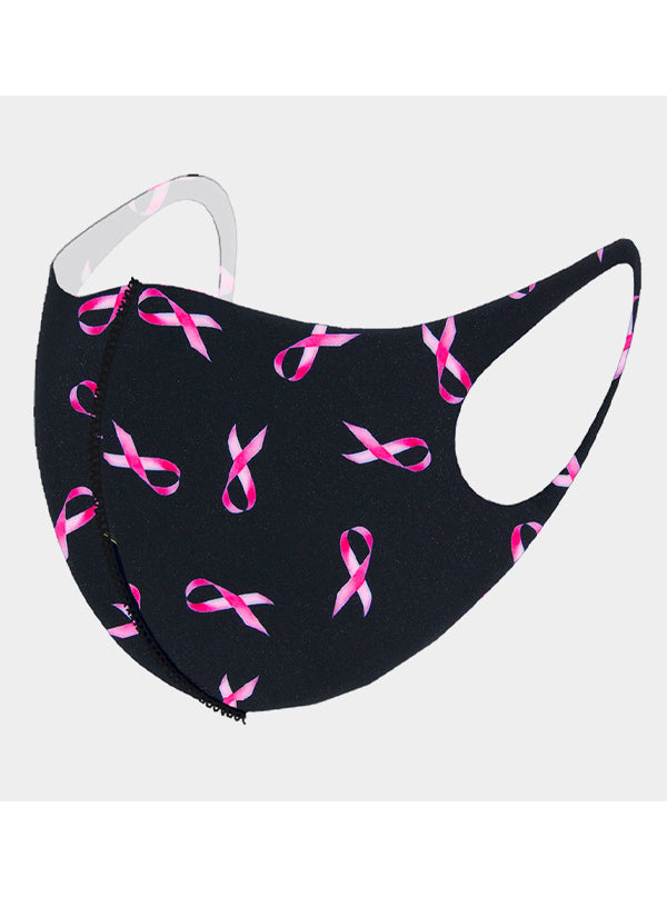 Breast Cancer Ribbon Face Mask