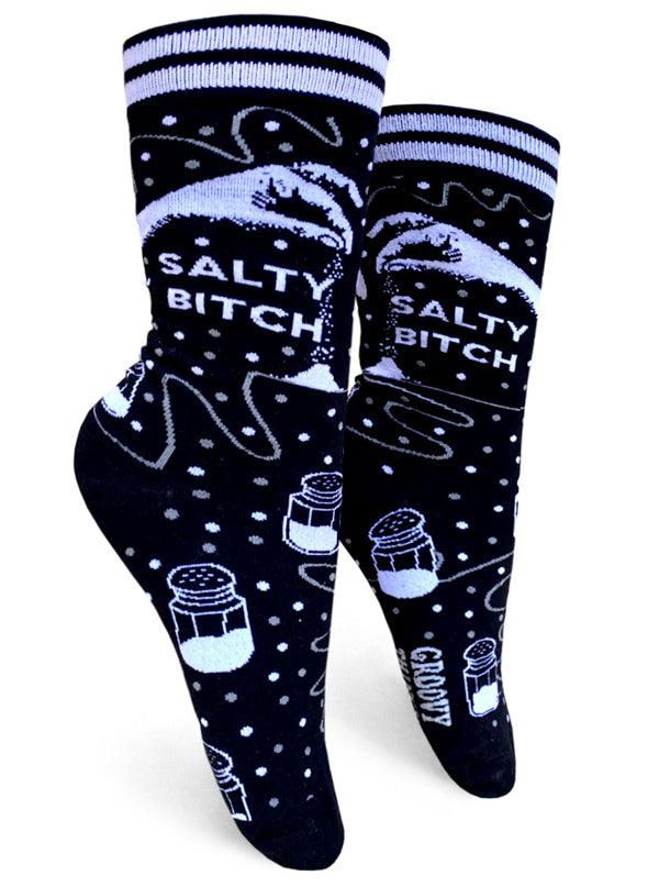 Women&#39;s Salty Bitch Crew Socks