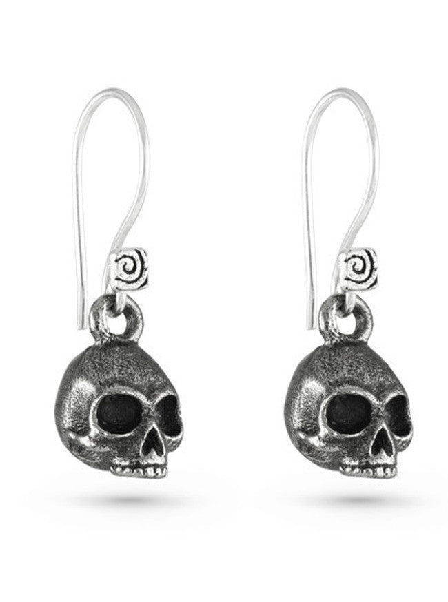 &quot;Skull Earrings&quot; Earrings by Lost Apostle (Silver) - www.inkedshop.com