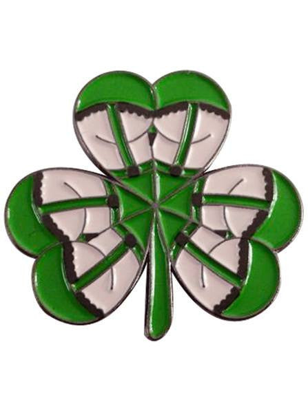 &quot;Get Lucky&quot; Metal Enamel Pin by Steadfast Brand (Green) - www.inkedshop.com