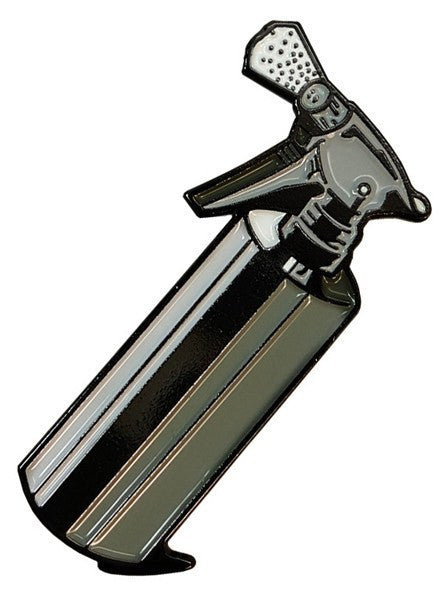 &quot;Spray Bottle&quot; Metal Enamel Pin by Steadfast Brand (Grey) - www.inkedshop.com