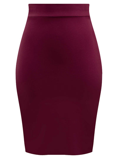 Women's Bow Back Pencil Skirt by Double Trouble Apparel | Inked Shop