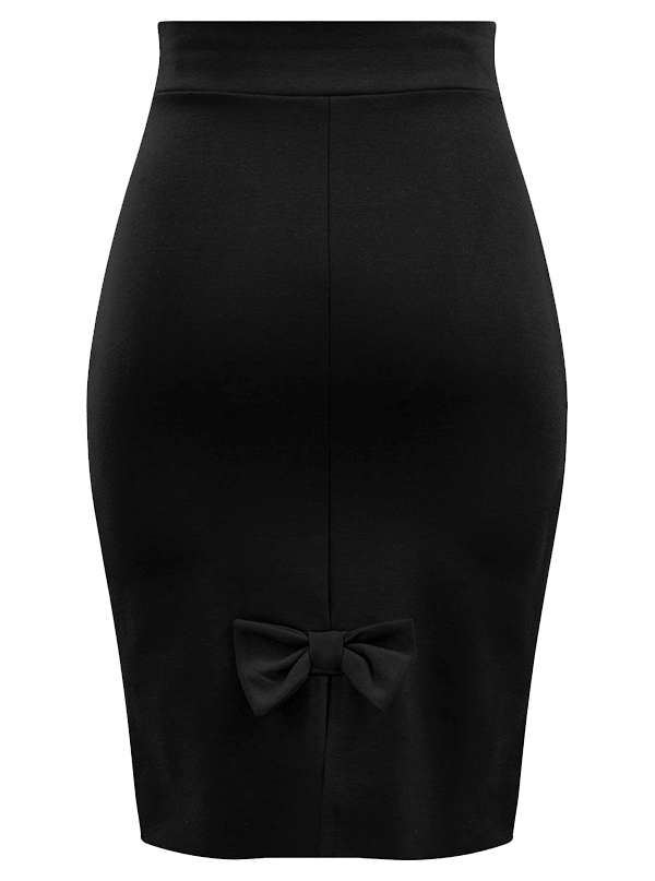Women&#39;s Bow Back Pencil Skirt