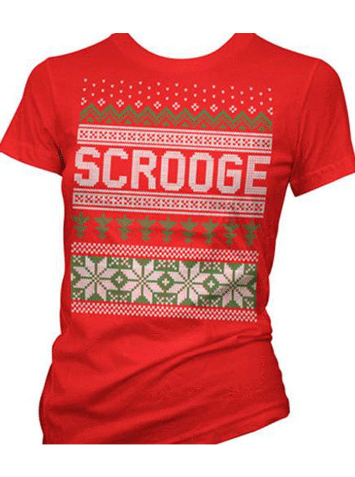 Women&#39;s Scrooge Ugly Christmas Sweater Tee