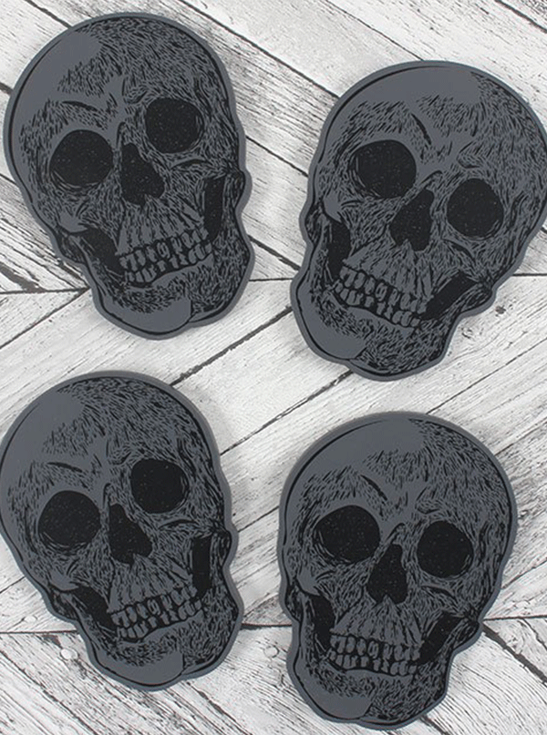 Skull Coasters Set of 4