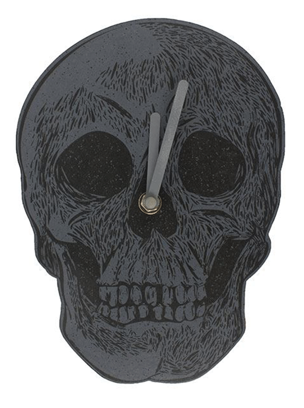 Cabinet of Curiosities Skull Clock