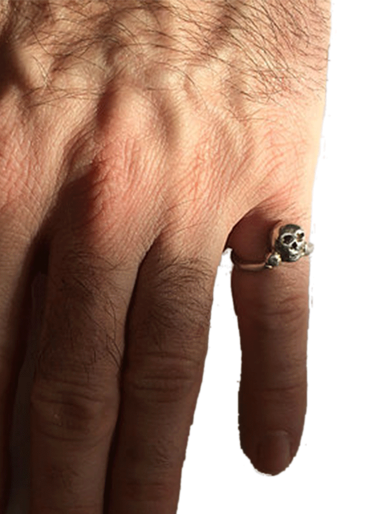 Small Skull Ring (Sterling Silver)