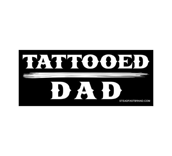 Tattooed Dad Vinyl Sticker