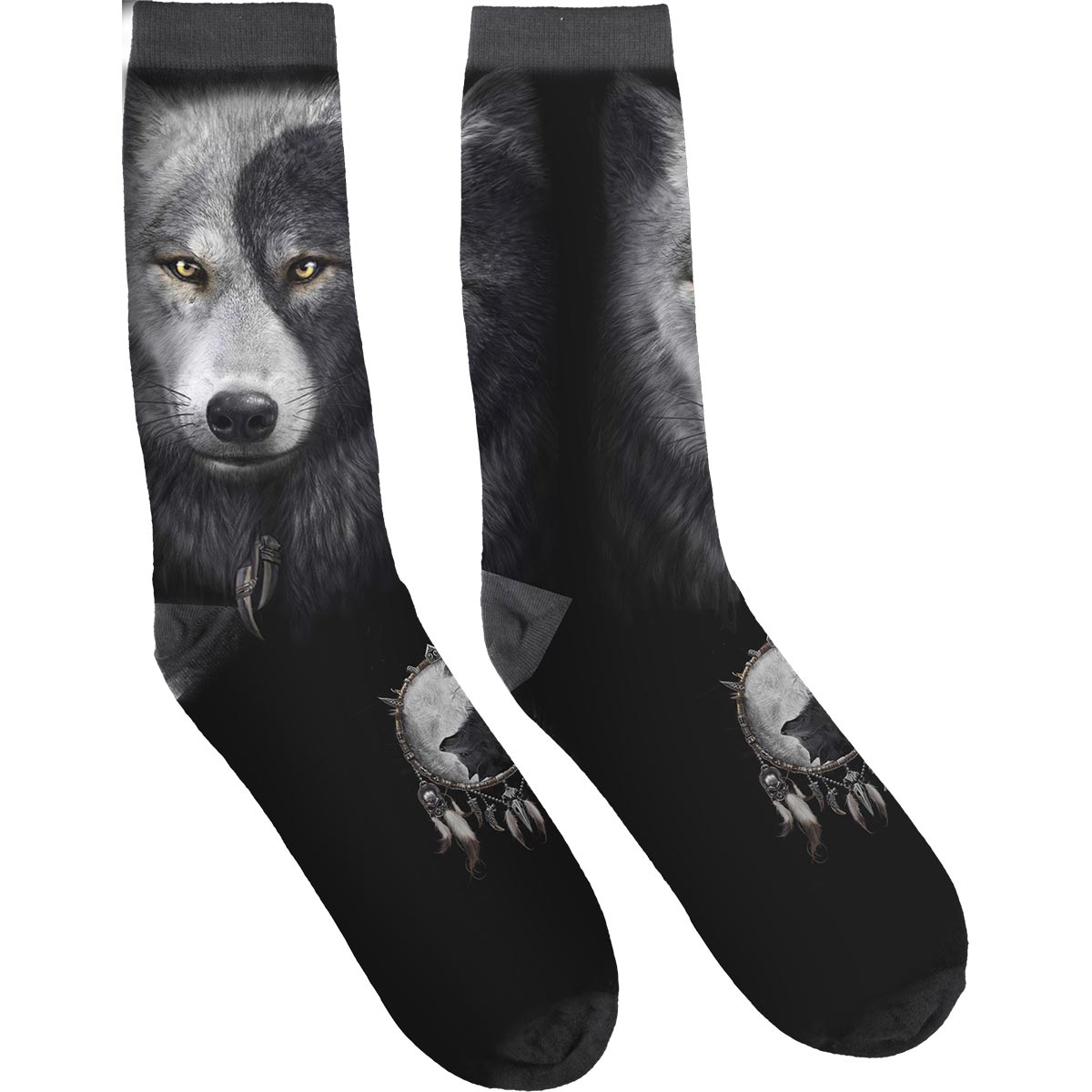 Unisex Wolf Chi Printed Socks