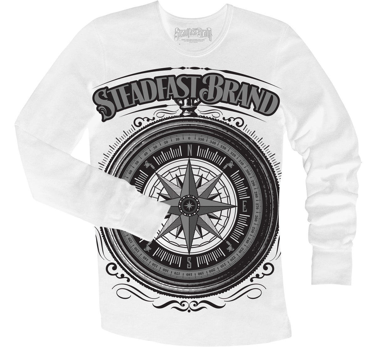 Steampunk Compass Men&#39;s Thermal (white)
