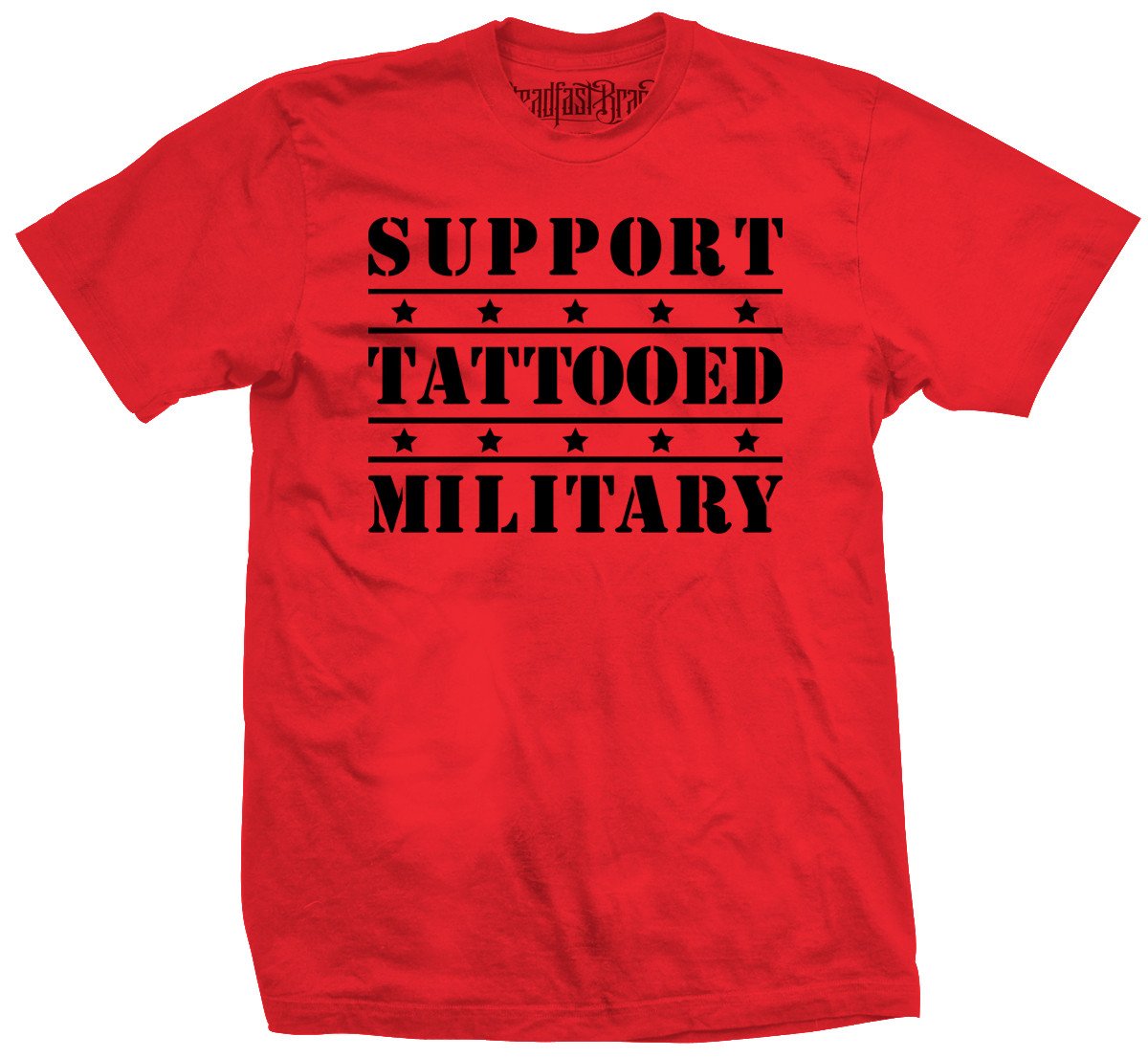 Men&#39;s SFB Support Tattooed Military Tee