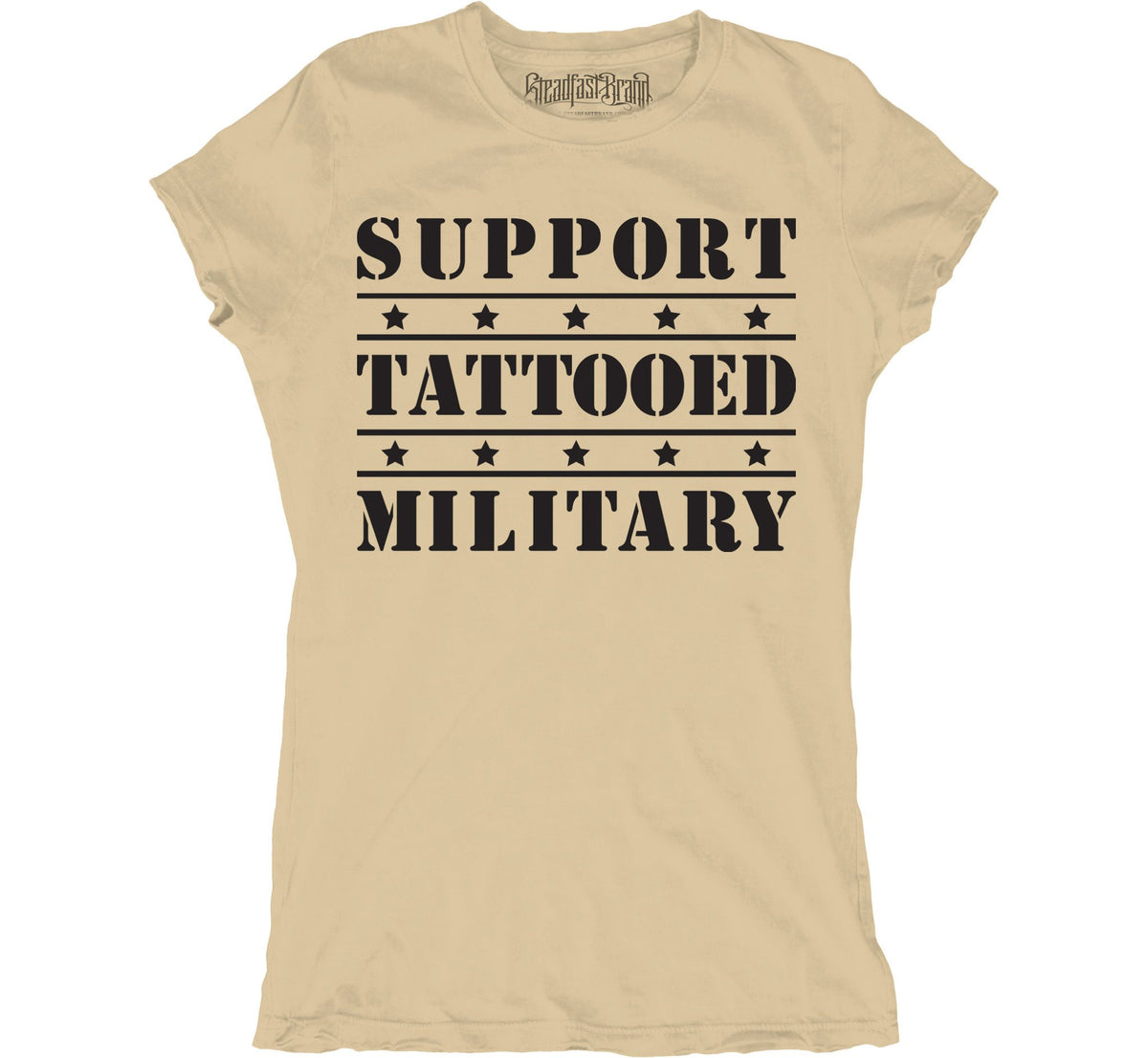Women&#39;s Support Tattooed Military Tee