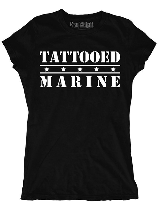 Women&#39;s Tattooed Marine Tee