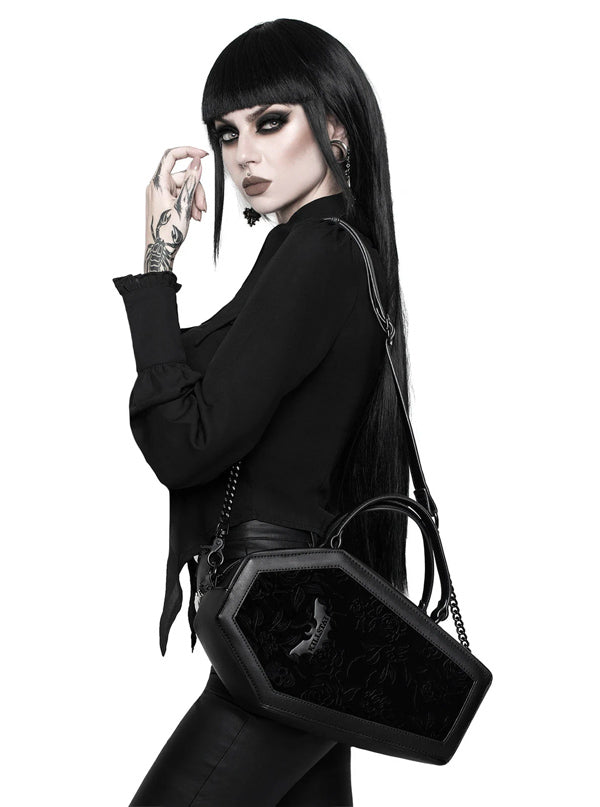 Vampire&#39;s Kiss Coffin Handbag