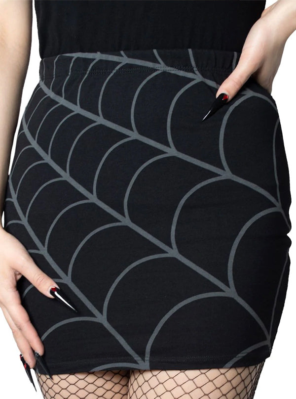 Women's Spiderweb Mini Skirt