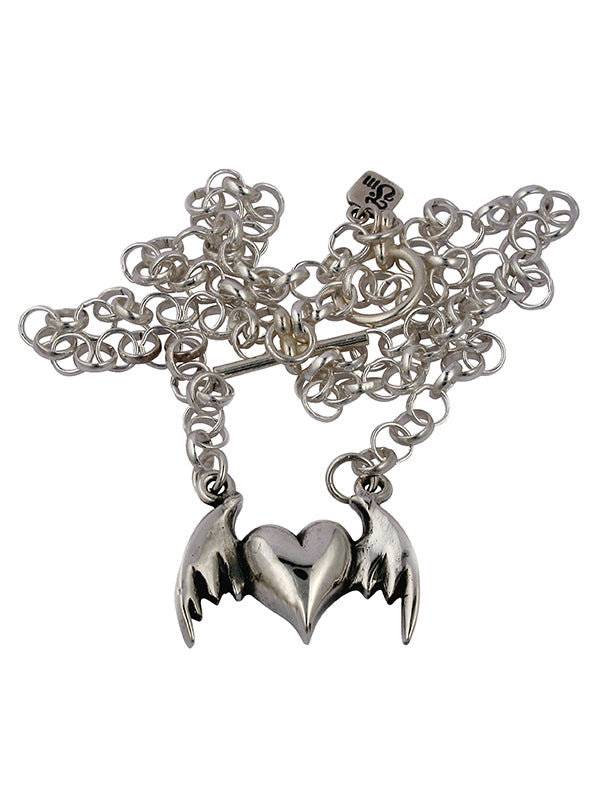 Little Winged Heart Necklace