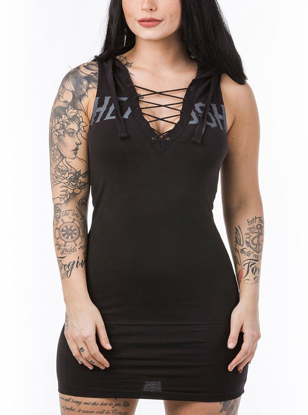 Women&#39;s The Wolfetown Lace Front Hooded Dress