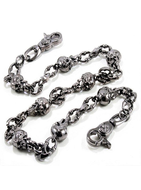 Men's Tongue Skull Wallet Chain by Wicked Steel | Inked Shop