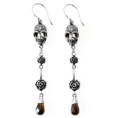 Skull and Roses Earrings by Controse - InkedShop - 1
