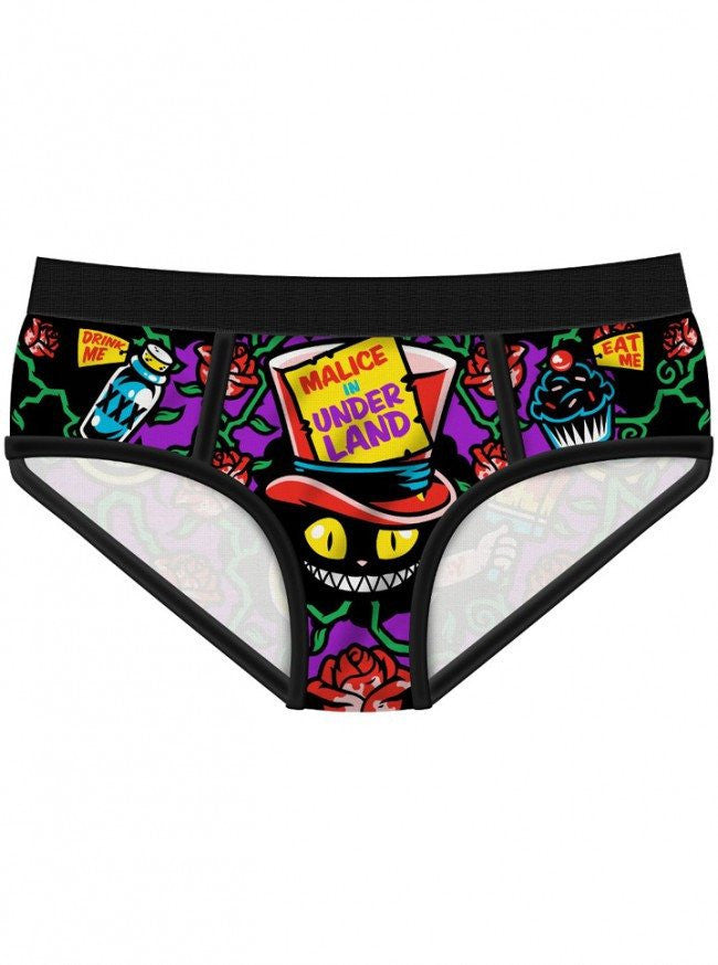 Women&#39;s &quot;Malice In Underland&quot; Period Panties by Harebrained! - www.inkedshop.com
