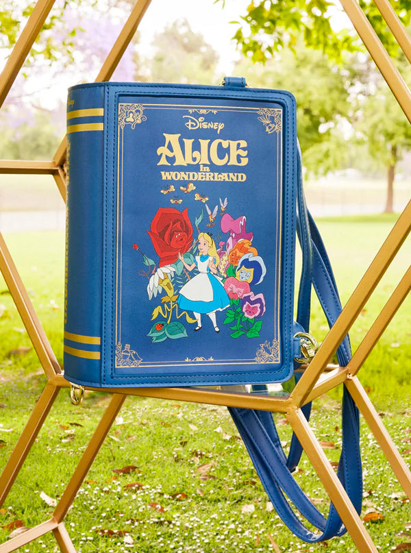 Alice In Wonderland Book Convertible Crossbody Bag