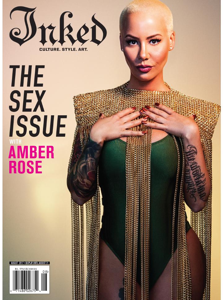 Inked Magazine The Sex Issue Featuring Amber Rose - August 2017