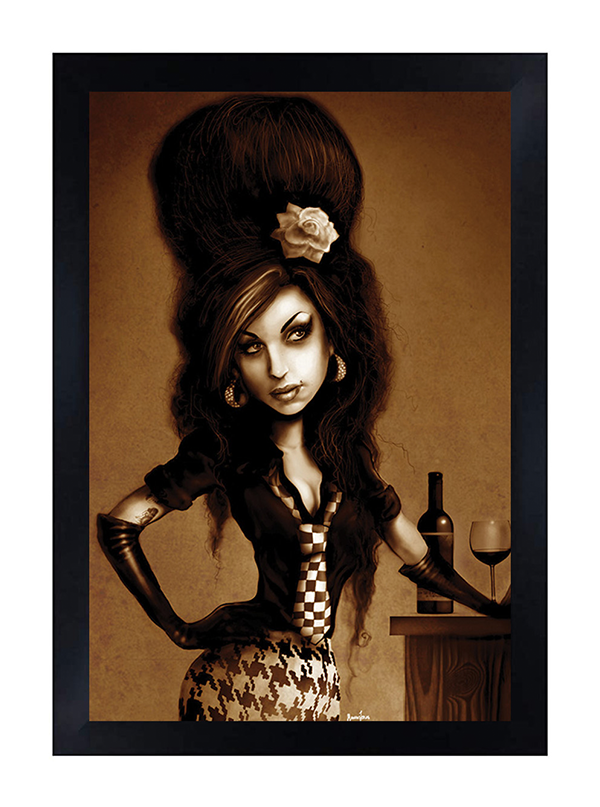 Amy Winehouse Print By Marcus Jones