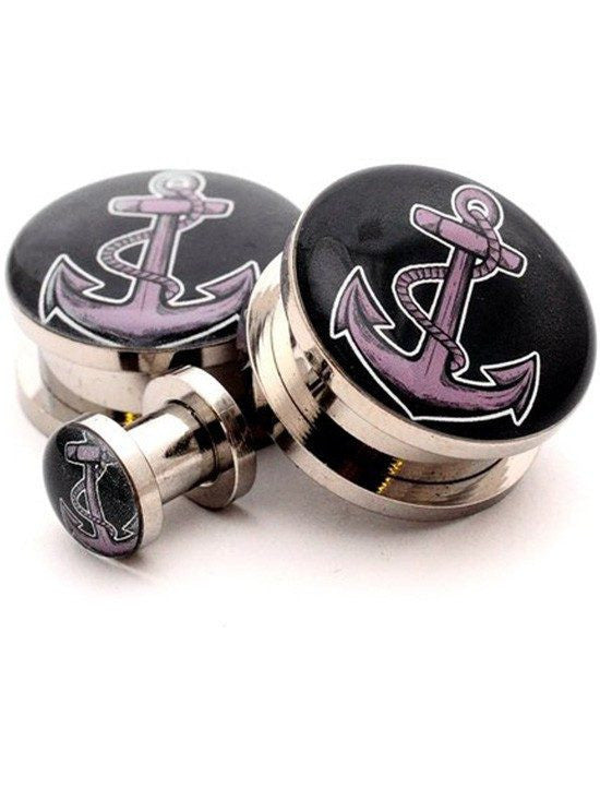 Anchor 4 Plugs by Mystic Metals - www.inkedshop.com