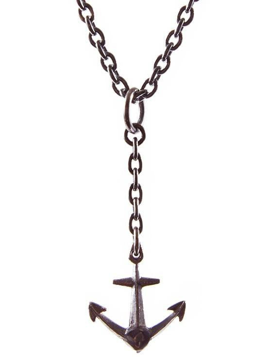 &quot;Anchor&quot; Necklace by Spragwerks (Oxidized Sterling Silver) - www.inkedshop.com