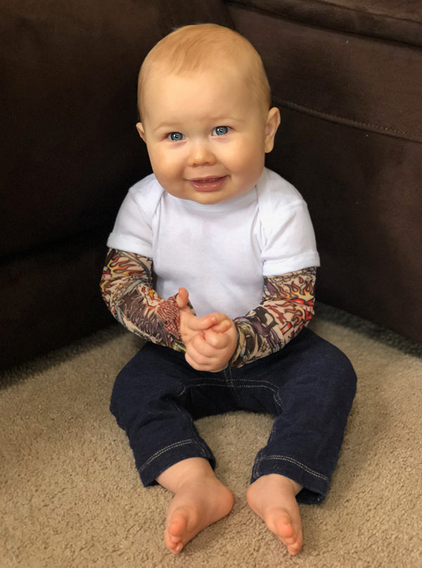 These Baby TattooSleeved Onesies Make Your Little Ones Look Like Rock  Stars