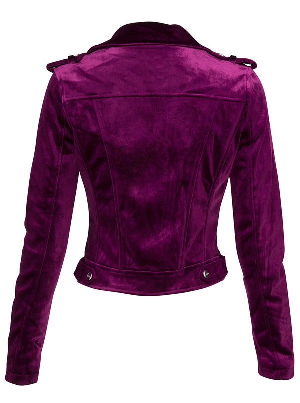 Women&#39;s The One Velvet Moto Jacket