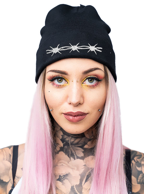 Barbed Wire Knit Hat