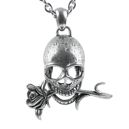 Memento Mori Skull Necklace by Controse - InkedShop - 1
