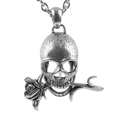 Memento Mori Skull Necklace by Controse - InkedShop - 2