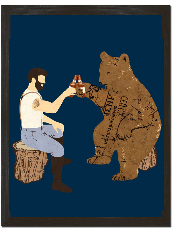 Having a Bear Art Print