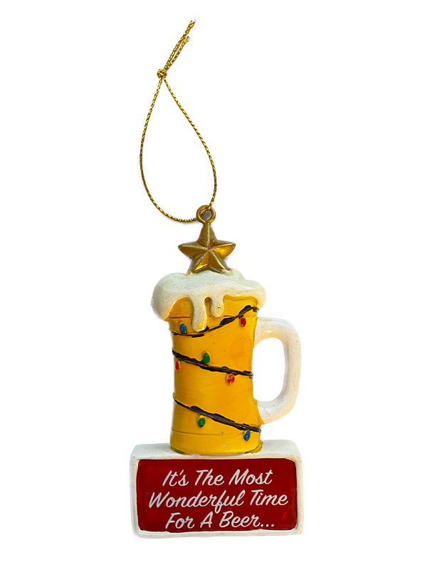 Most Wonderful Beer Holiday Ornament