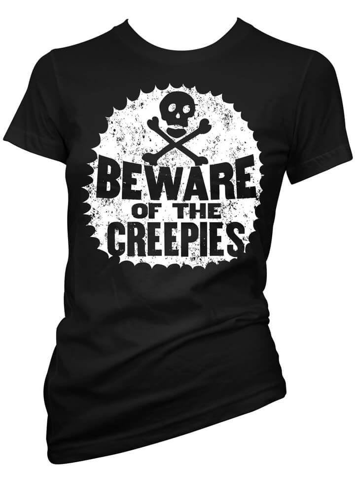 Women&#39;s &quot;Beware of the Creepies&quot; Tee by Cartel Ink (Black) - www.inkedshop.com