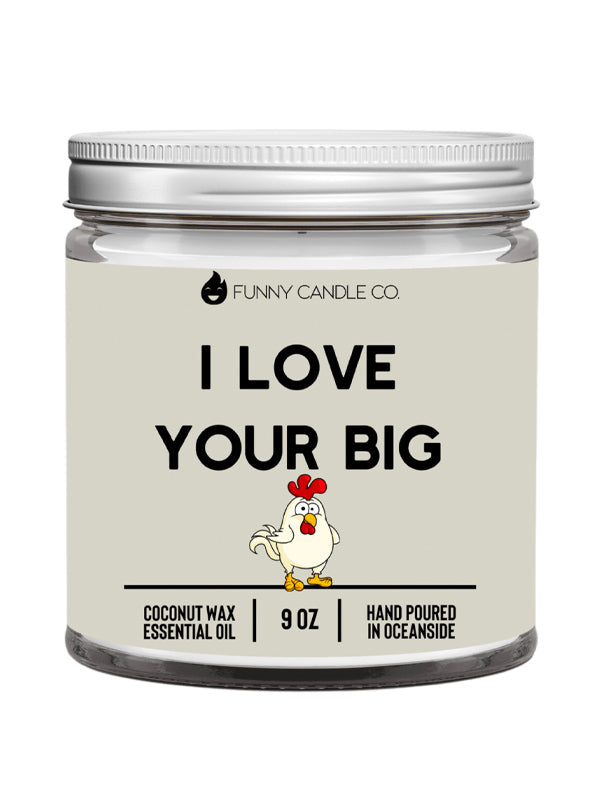 I Love Your Big Cock Emoji Candle