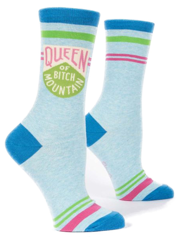 Women&#39;s Queen Of Bitch Mountain Crew Socks