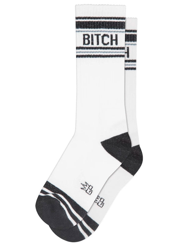 Unisex Bitch Ribbed Gym Socks