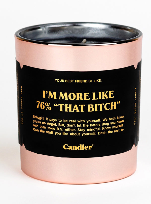 Pink 76% That Bitch Candle - www.inkedshop.com