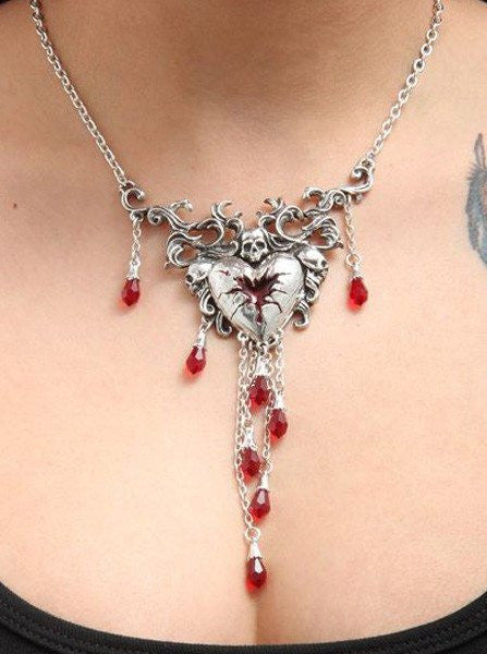 &quot;Bleeding Heart&quot; Necklace by Alchemy of England - InkedShop - 3