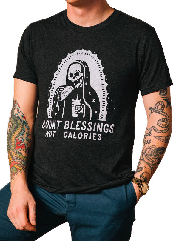 Men&#39;s Count Blessings Not Calories Tee