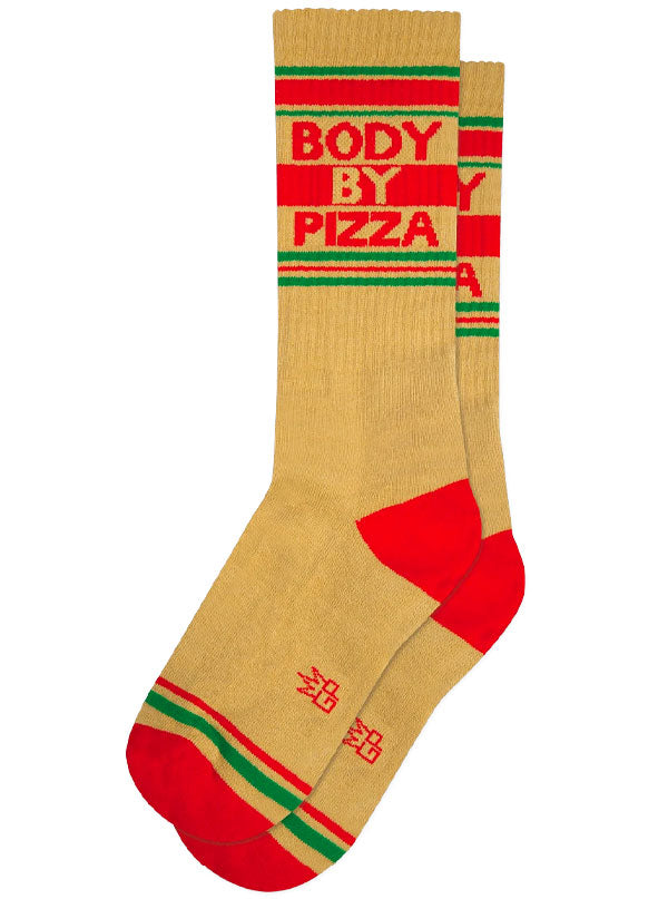 Unisex Body By Pizza Ribbed Gym Socks