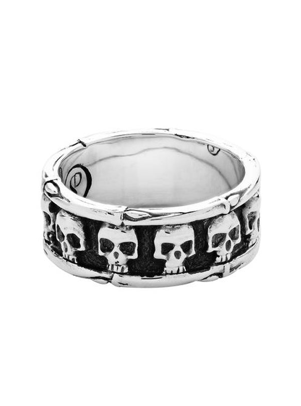 Skull &amp; Bones Band Ring
