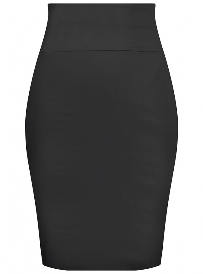Women&#39;s &quot;Bow Back&quot; Pencil Skirt by Double Trouble Apparel (Black) - www.inkedshop.com