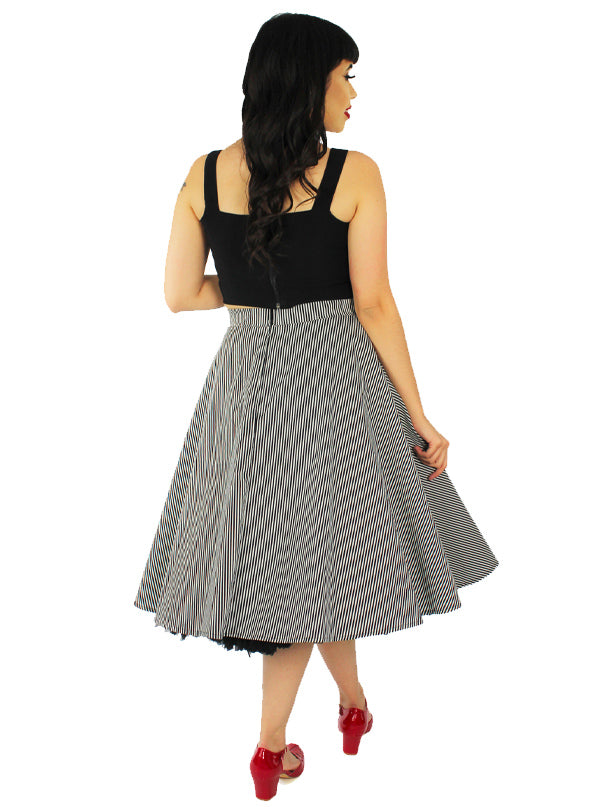 Women&#39;s Pinup Striped Skirt