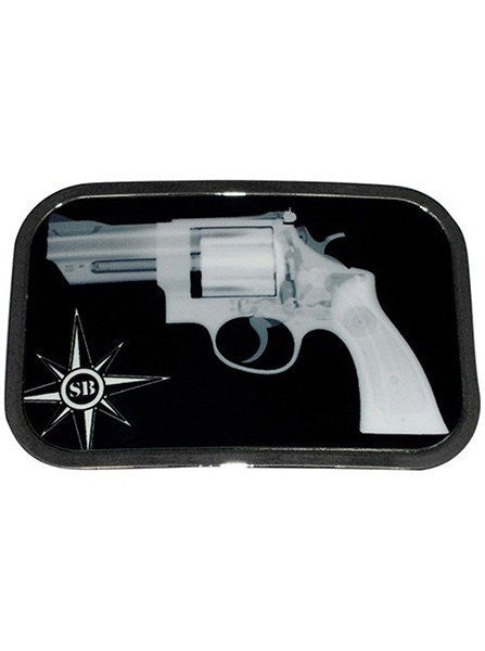 &quot;Pistol X-Ray&quot; Belt Buckle by Steadfast Brand (White) - www.inkedshop.com